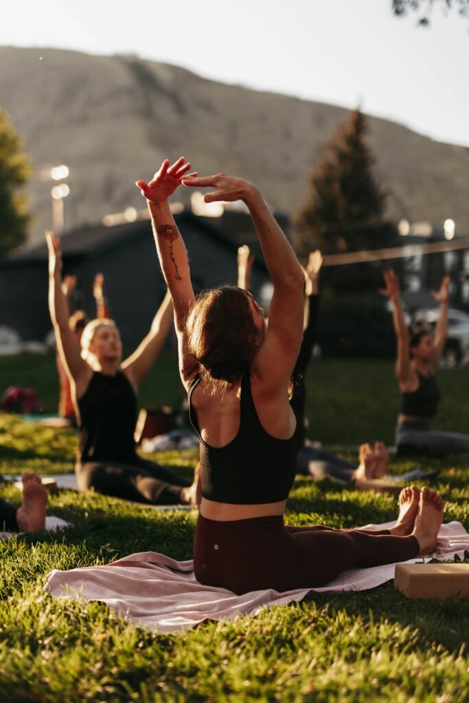 Yoga retreat.