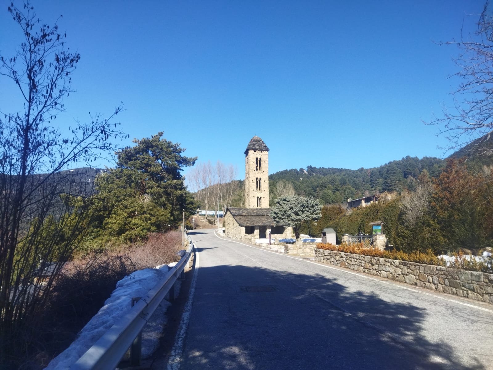 Sant Miquel d'Engolasters romanesque church in Andorra